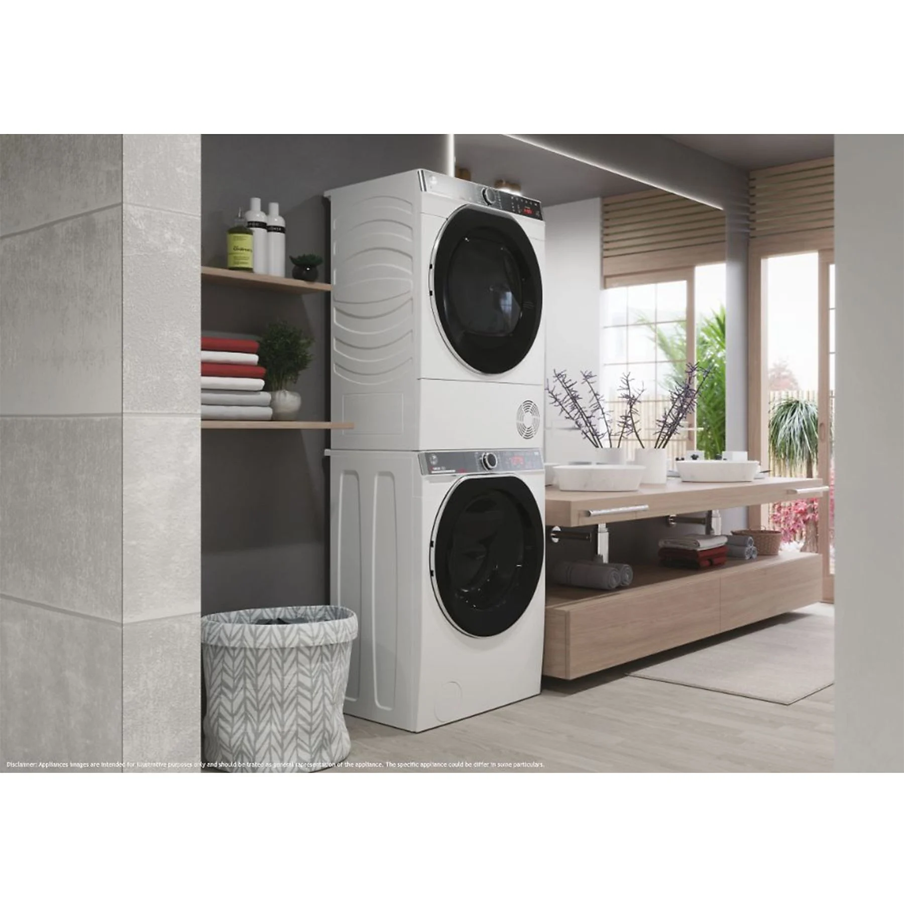 HOOVER NRE H9A3TCBEXS-S asciugatrice, 9 kg, 58,5 cm, Classe A+++ - immagine 2