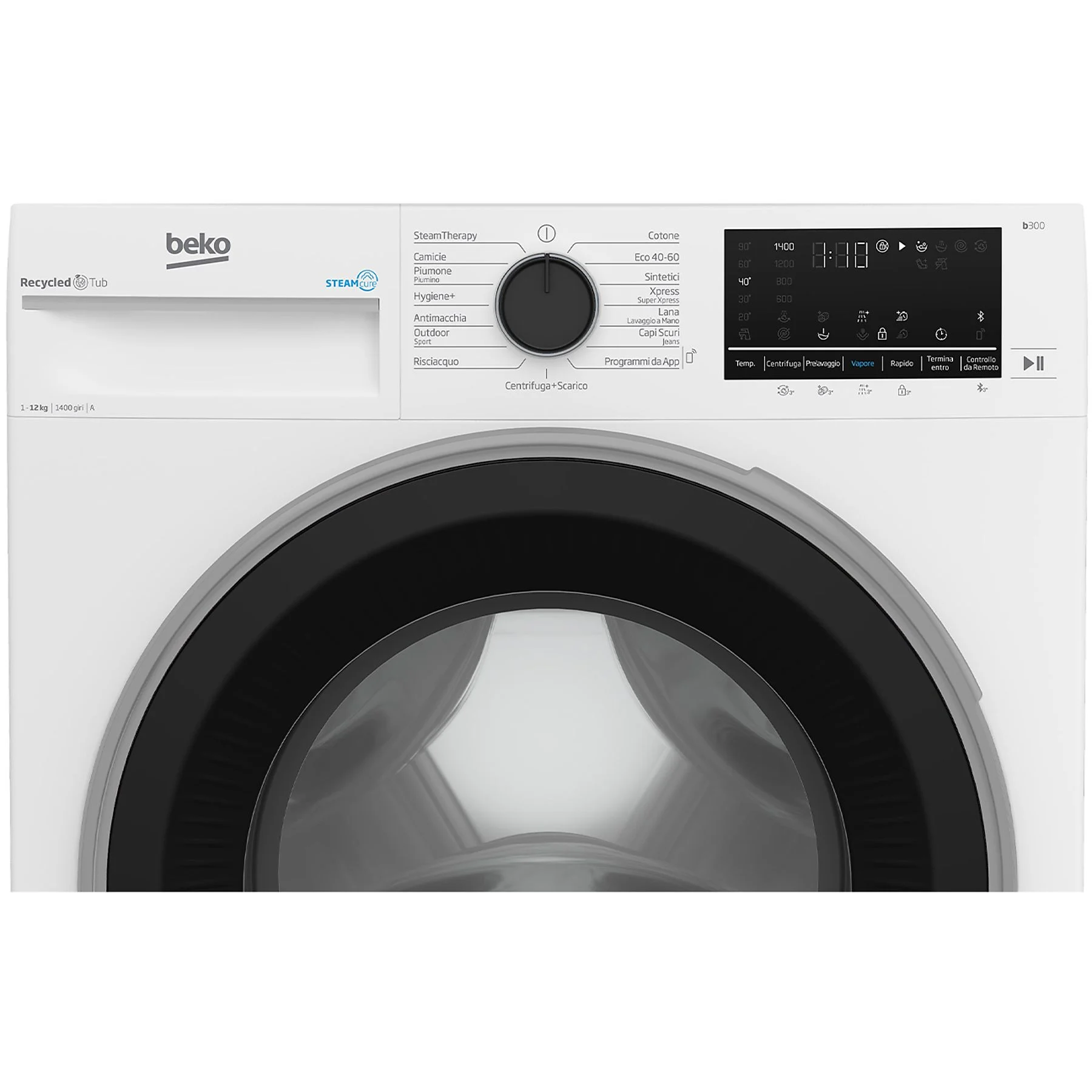BEKO BWT3124S LAVATRICE, Caricamento frontale, 12 kg, 60 cm, Classe A - immagine 3