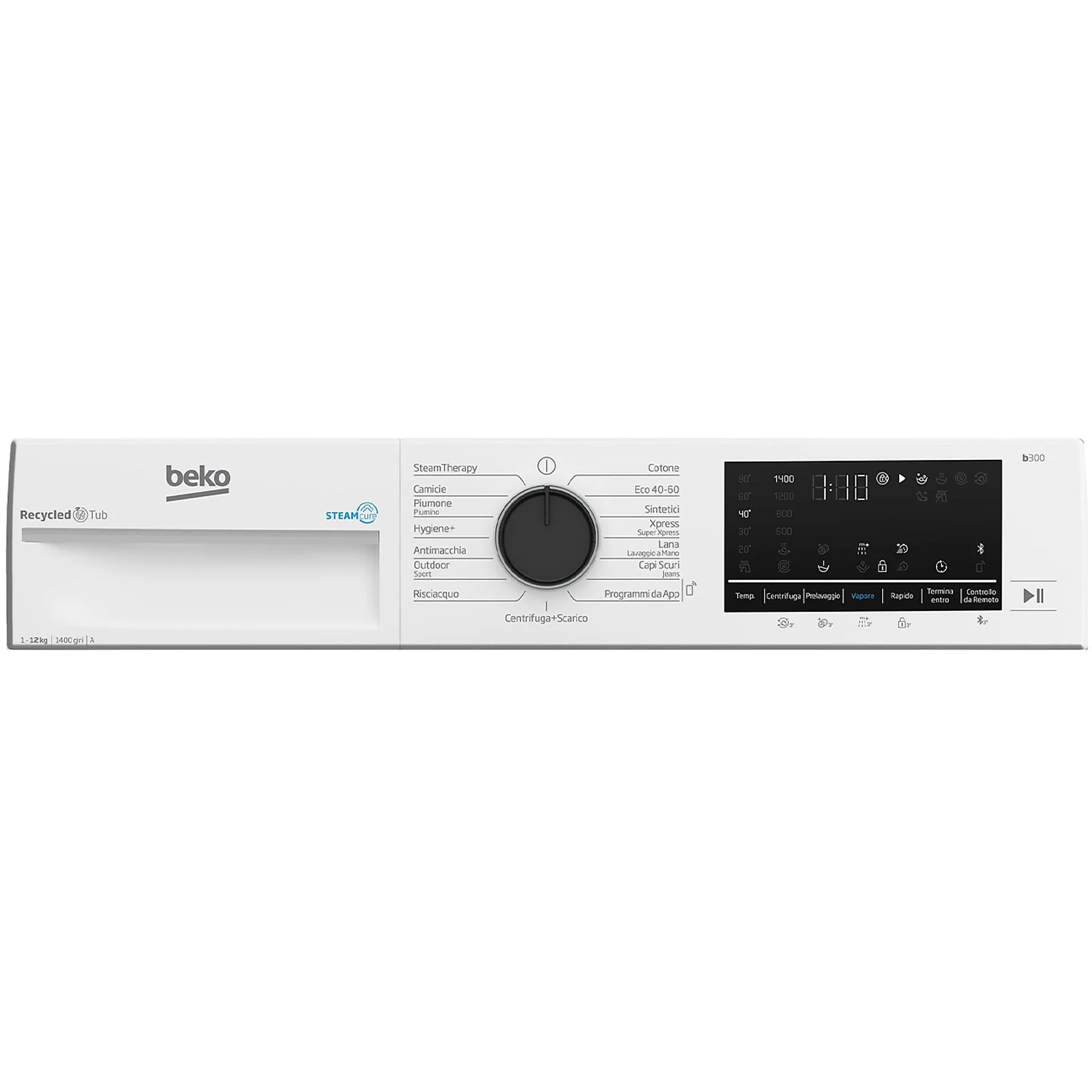BEKO BWT3124S LAVATRICE, Caricamento frontale, 12 kg, 60 cm, Classe A - immagine 5