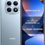 XIAOMI Redmi Note 15, Smartphone 8+256GB, Batteria da 6000 mAh, Resistenza all’acqua, Fotocamera super nitida da 108 MP, Display FHD+ da 6,77", Blu Ghiacciaio, Garanzia 2 anni, Caricatore non incluso